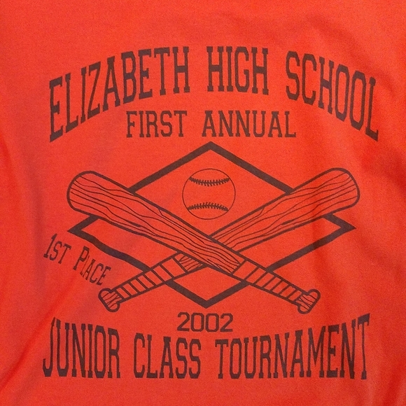 21 YR Vintage First Edition!! Elizabeth HS Tourney Tee - Size XL - Picture 2 of 5